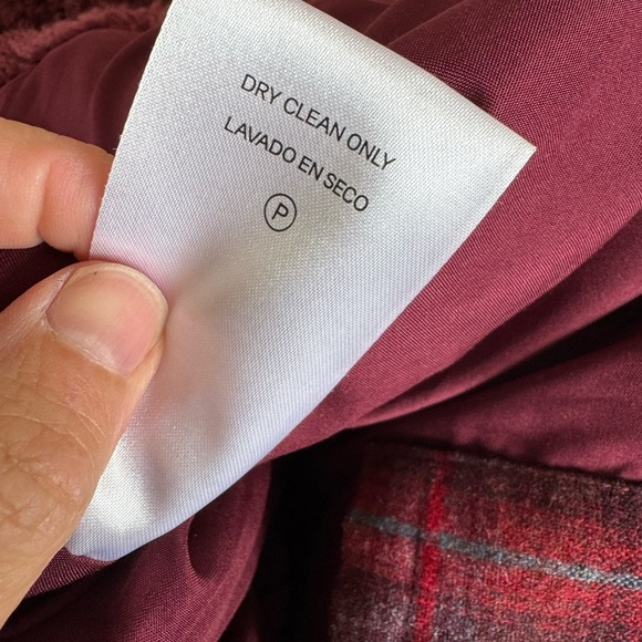 Pendleton Maroon Teddy Jacket Plush Fleece Flannel Detail / xlarge - Picture 10 of 14